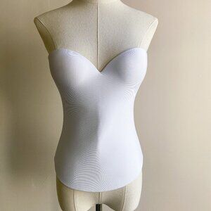 Vintage White Fredericks of Hollywood Bustier